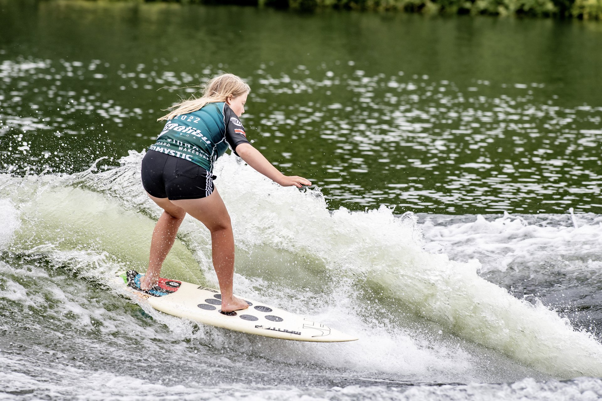 Ava Sherfield at the 2022 Malibu Boats UK Wakesurf Nationals